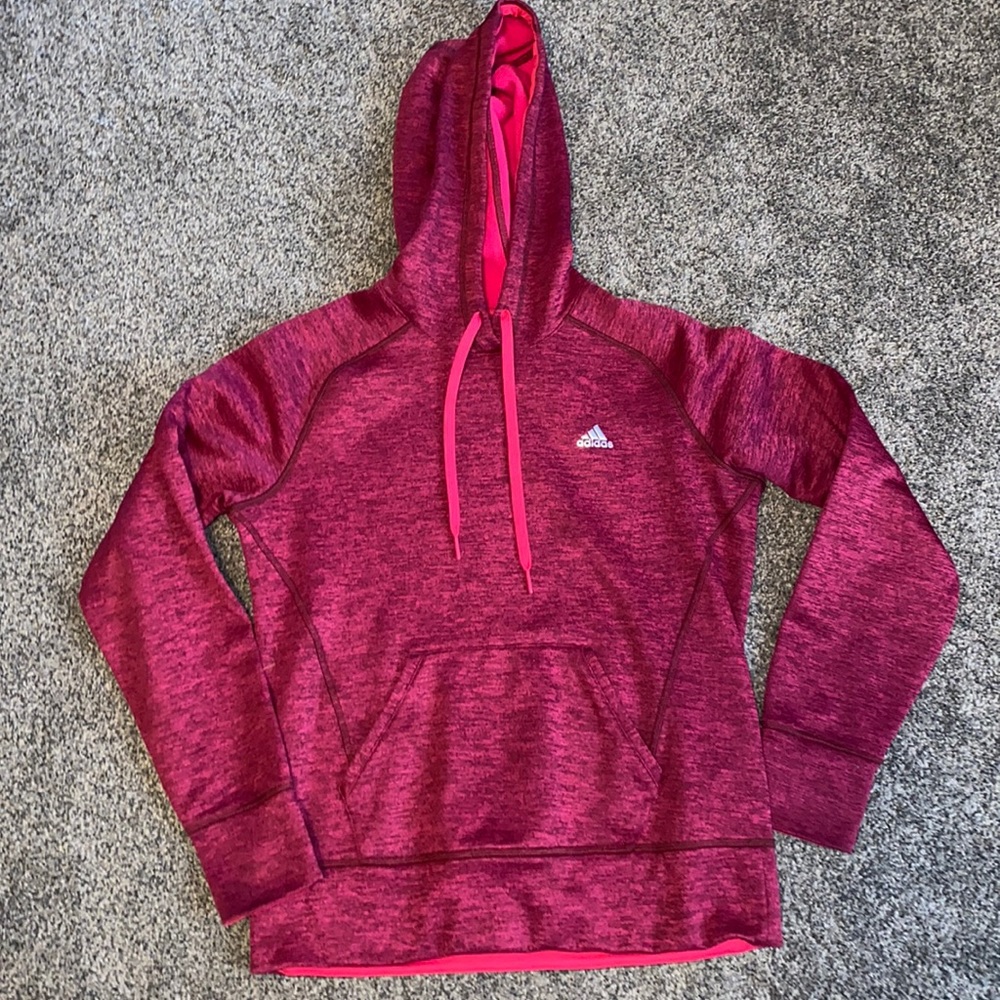 Size Small Adidas Burgundy Pink Hoodie Super Nice